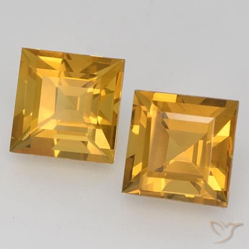 Shop natural 3.44ct Orange doré profond Citrine gems, Carré, from Brésil at GemSelect. In stock, global shipping!
