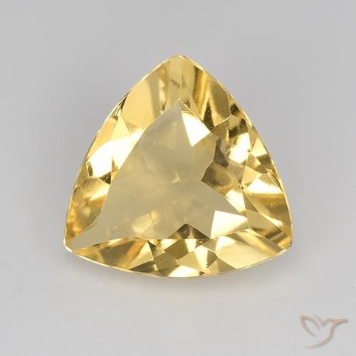 Citrine Orange Doré naturelle Trillion, 1.74 ct, VVS-VS
