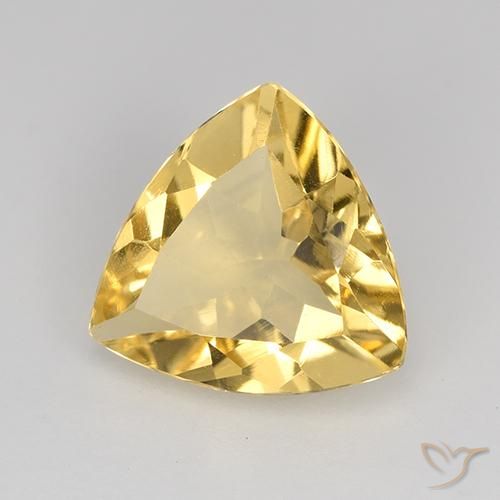Citrine Orange Doré naturelle Trillion, 1.74 ct, VVS-VS