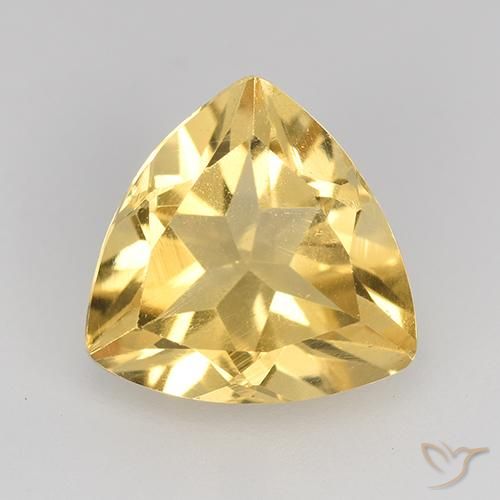 2.03ct Naturel Orange Doré Citrine, Trillion, VVS-VS
