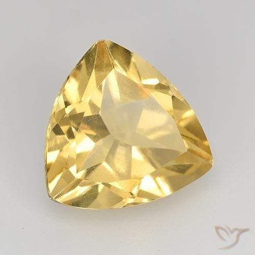 Citrine Orange Doré naturelle Trillion, 2.03 ct, VVS-VS