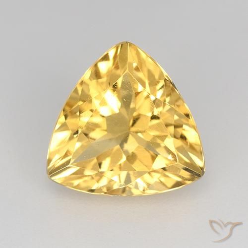 2.13ct Naturel Doré vif Citrine, Trillion, VVS-VS