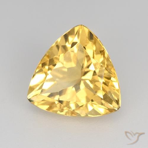 Citrine Doré vif naturelle Trillion, 2.13 ct, VVS-VS