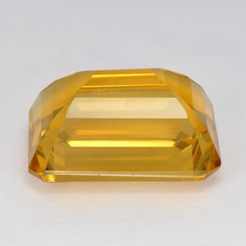 Citrine Doré foncé naturelle Taille émeraude, 16.85 ct, VVS-VS