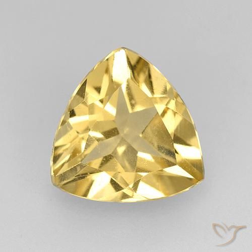 Citrine Or moyen naturelle Trillion, 1.85 ct, VVS