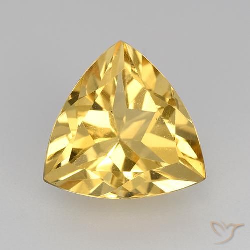 Citrine Doré naturelle Trillion, 2.25 ct, VVS-VS