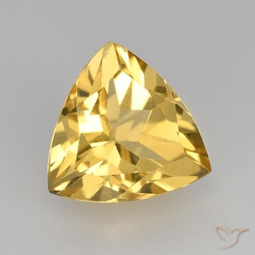 Citrine Doré naturelle Trillion, 2.25 ct, VVS-VS
