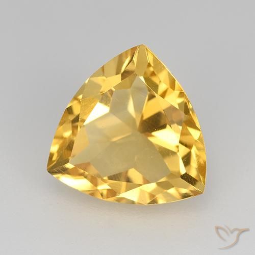 Citrine Doré naturelle Trillion, 2.27 ct, VVS-VS