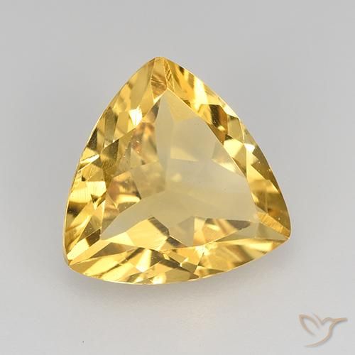 Citrine Doré naturelle Trillion, 1.93 ct, VS