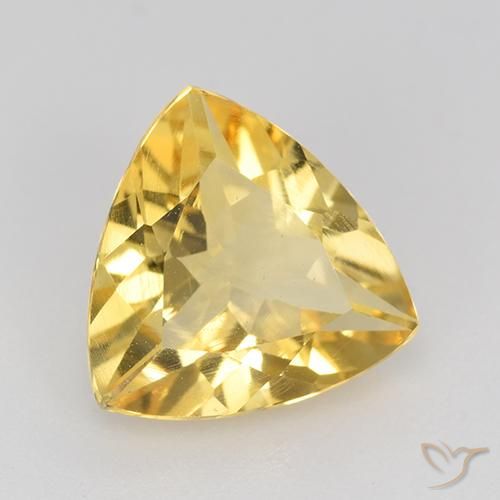 Citrine Or moyen naturelle Trillion, 1.86 ct, VVS-VS