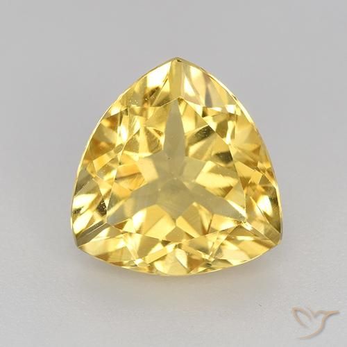 2.37ct Naturel Doré Citrine, Trillion, VVS-VS