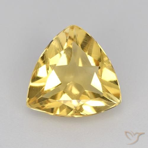 1.84ct Naturel Or moyen Citrine, Trillion, VVS-VS