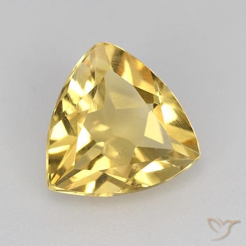 Citrine Or moyen naturelle Trillion, 1.84 ct, VVS-VS