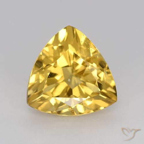 2.16ct Naturel Or moyen Citrine, Trillion, VVS-VS