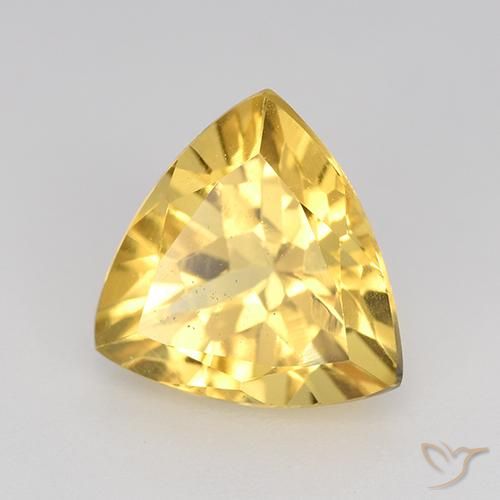 Citrine Or moyen naturelle Trillion, 2.21 ct, VVS-VS