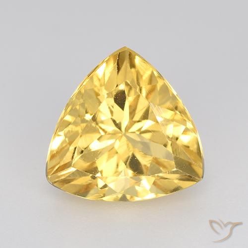 2.38ct Naturel Or moyen Citrine, Trillion, VVS-VS