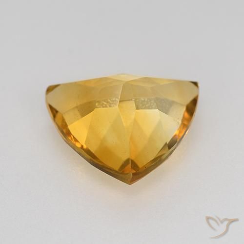 Citrine Orange moyen naturelle Trillion, 1.85 ct, VVS-VS
