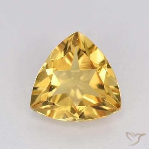 2.05ct Naturel Doré Citrine, Trillion, VVS-VS