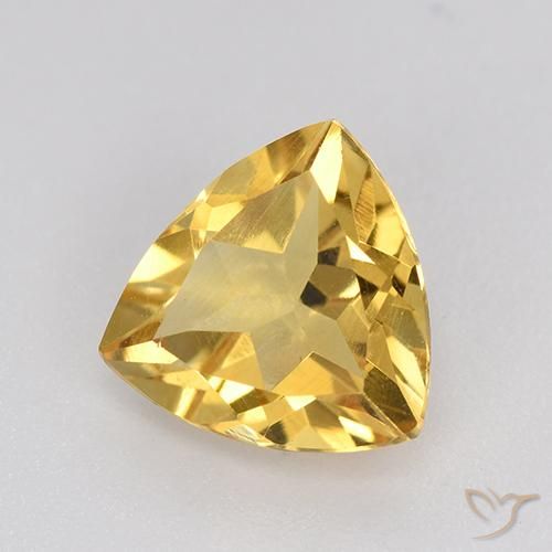 Citrine Doré naturelle Trillion, 2.05 ct, VVS-VS