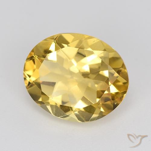 Citrine Doré naturelle ovale, 3.73 ct, VVS-VS