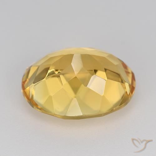 Citrine Doré moyen-foncé naturelle ovale, 4.83 ct, VVS-VS