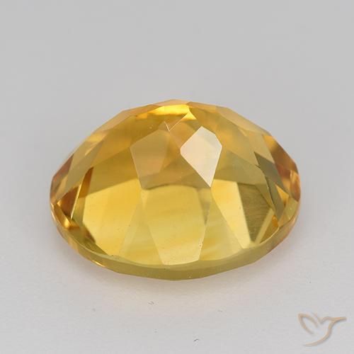 Citrine Doré moyen-foncé naturelle ovale, 5.08 ct, VVS-VS