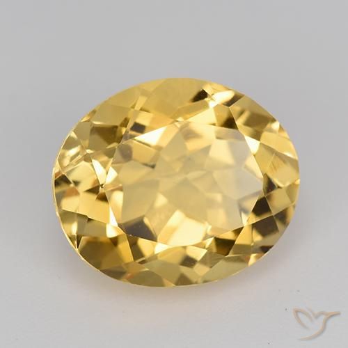 Citrine Or naturelle ovale, 4.47 ct, VVS-VS