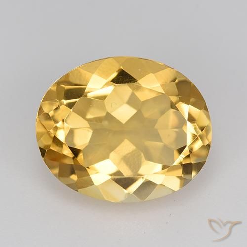 4.22ct Naturel Or Citrine, ovale, VVS-VS