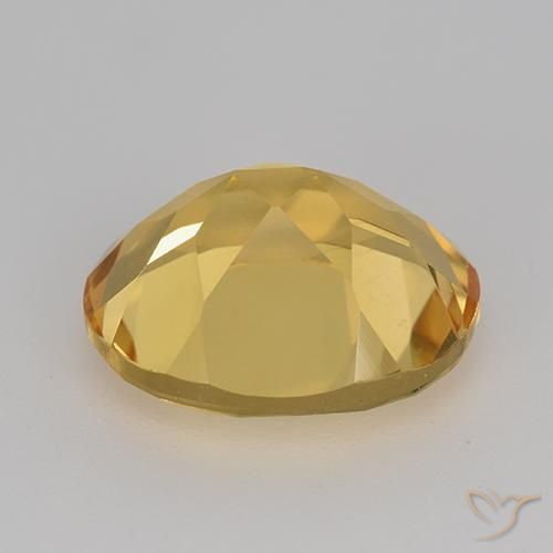 Citrine Doré moyen-foncé naturelle ovale, 4.43 ct, VVS-VS