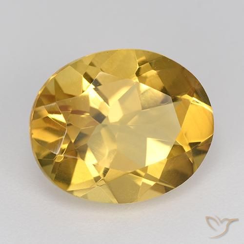 Citrine Doré moyen naturelle ovale, 4.24 ct, VVS-VS