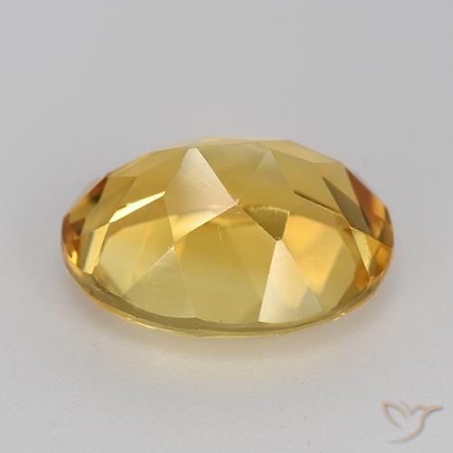 Citrine Orange Doré naturelle ovale, 4.38 ct, VVS-VS