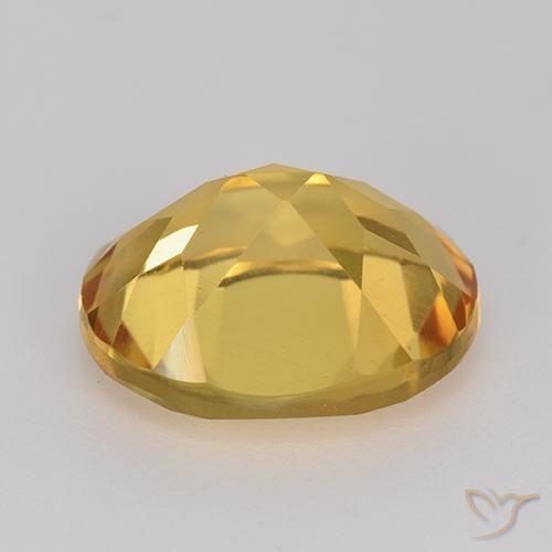 Citrine Doré moyen-foncé naturelle ovale, 4.31 ct, VVS-VS