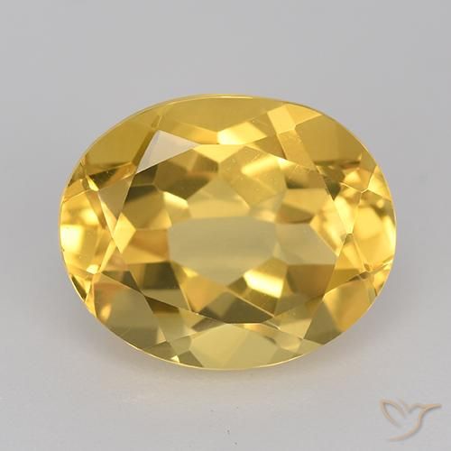 4.66ct Naturel Orange Doré Citrine, ovale, VVS-VS