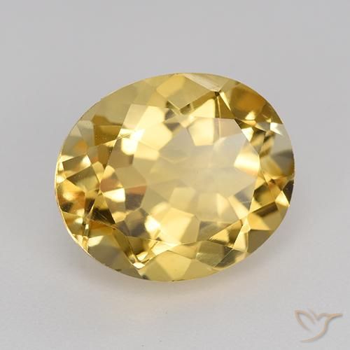 Citrine Orange Doré naturelle ovale, 4.53 ct, VVS-VS