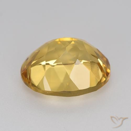 Citrine Orange Doré naturelle ovale, 4.53 ct, VVS-VS