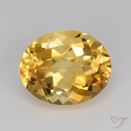 Citrine Orange Doré naturelle ovale, 4.76 ct, VVS-VS