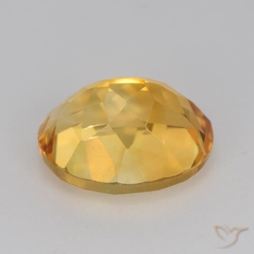 Citrine Orange Doré naturelle ovale, 4.76 ct, VVS-VS