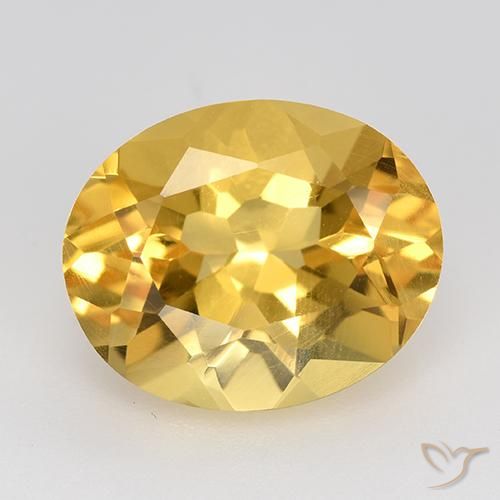 Citrine Doré naturelle ovale, 4.67 ct, VVS-VS