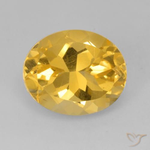 Citrine Doré vif naturelle ovale, 4.43 ct, VVS-VS