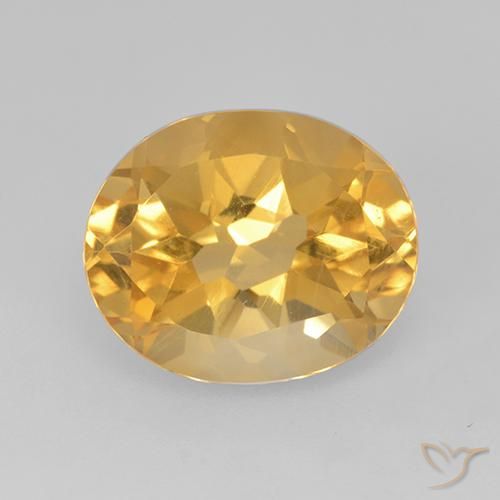 Citrine Doré foncé naturelle ovale, 5.13 ct, VVS-VS