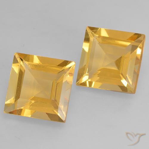 Shop natural 3.12ct Or moyen Citrine gems, Carré, from Brésil at GemSelect. In stock, global shipping!