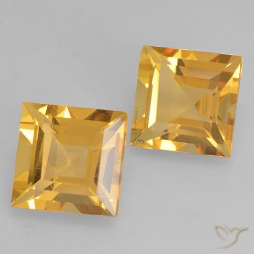 Shop natural 3.22ct Doré vif Citrine gems, Carré, from Brésil at GemSelect. In stock, global shipping!