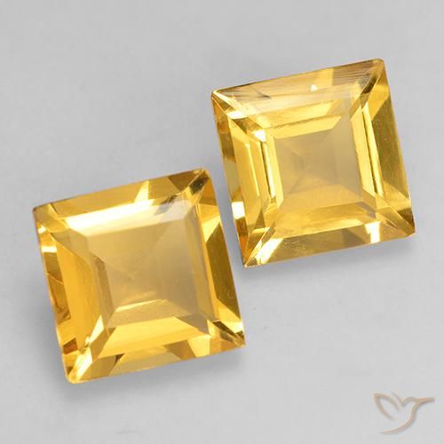 Shop natural 2.98ct Doré vif Citrine gems, Carré, from Brésil at GemSelect. In stock, global shipping!