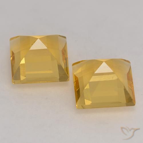 Shop natural 3.27ct Doré vif Citrine gems, Carré, from Brésil at GemSelect. In stock, global shipping!