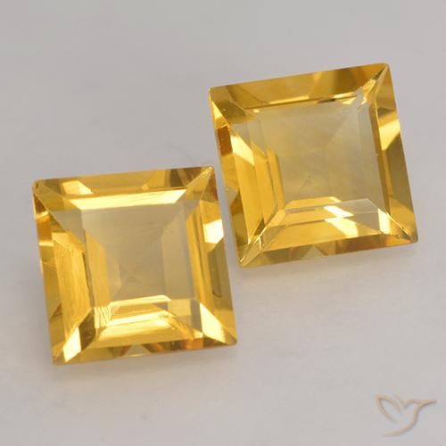 Shop natural 2.89ct Or moyen Citrine gems, Carré, from Brésil at GemSelect. In stock, global shipping!