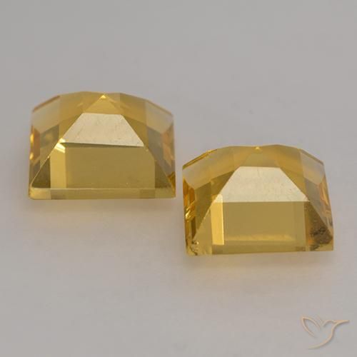 Achetez naturel 2.89ct Doré Citrine gems, Carré, En provenance Brésil chez GemSelect. En stock, livraison internationale!