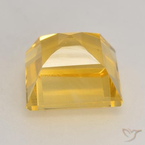 Citrine Doré naturelle Carré, 3.44 ct, VVS-VS
