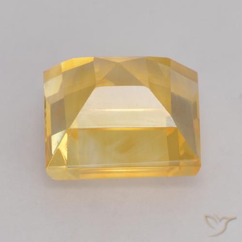 Citrine Or moyen naturelle Carré, 3.59 ct, VS