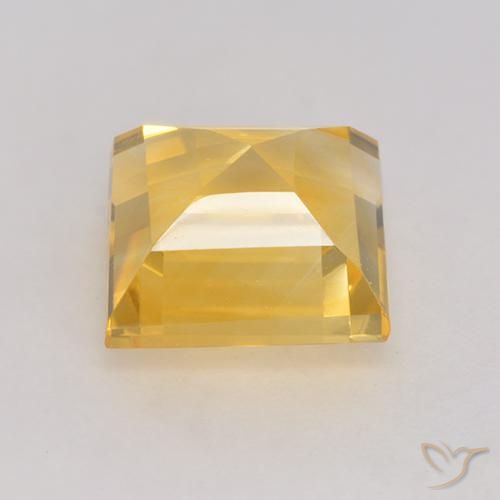 Citrine Doré naturelle Carré, 3.56 ct, VVS-VS
