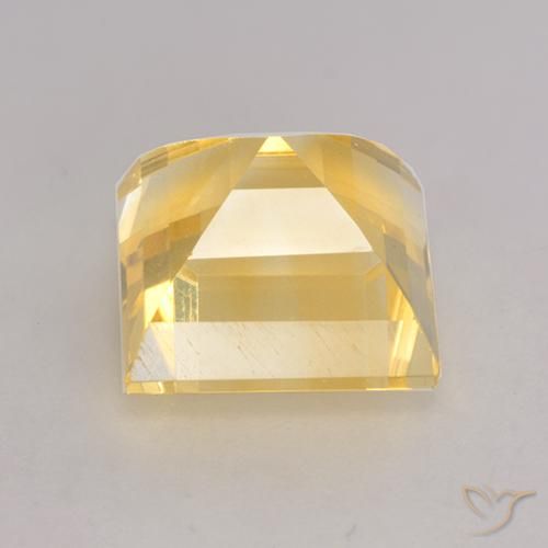 Citrine Orange Doré naturelle Carré, 4.13 ct, VS